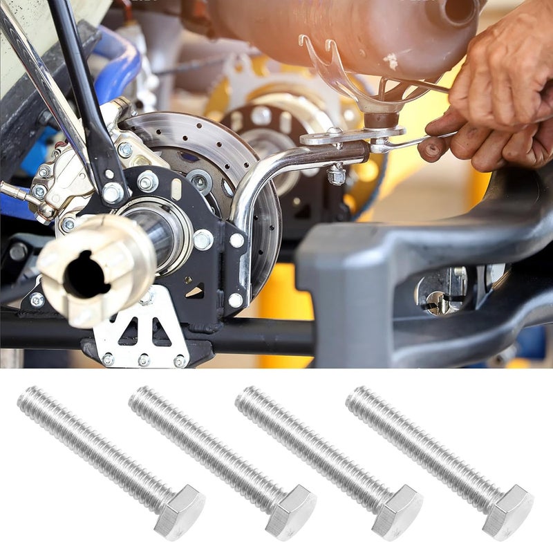 Yinpecly 30Pcs 1/4-20 x 1 Hex Bolts,1/4"-20 Hex Head Cap Screws Hexagon Bolts, 304 Stainless Steel, External Hex Drive, UNC Coarse Thread Fully Threaded - Image 5